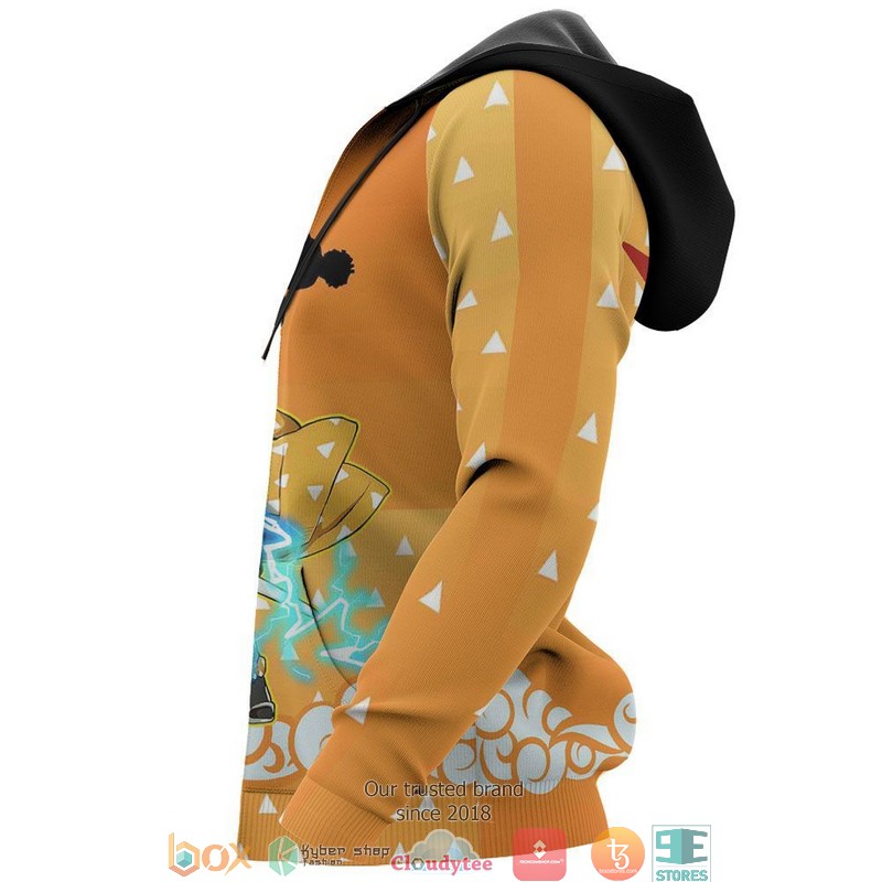 Kimetsu Zenitsu Anime 3D Hoodie Kimetsu Zenitsu Anime 3D Hoodie