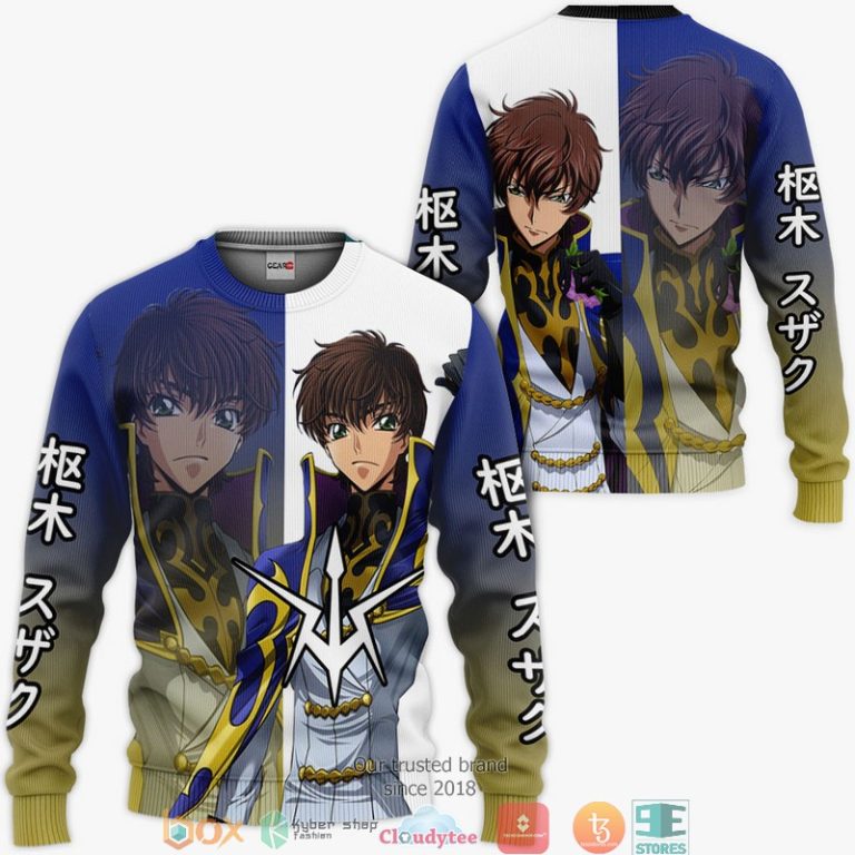 Kururugi-Suzaku-Code-Geass-Anime-Merch-3D-Hoodie-Bomber-Jacket-2
