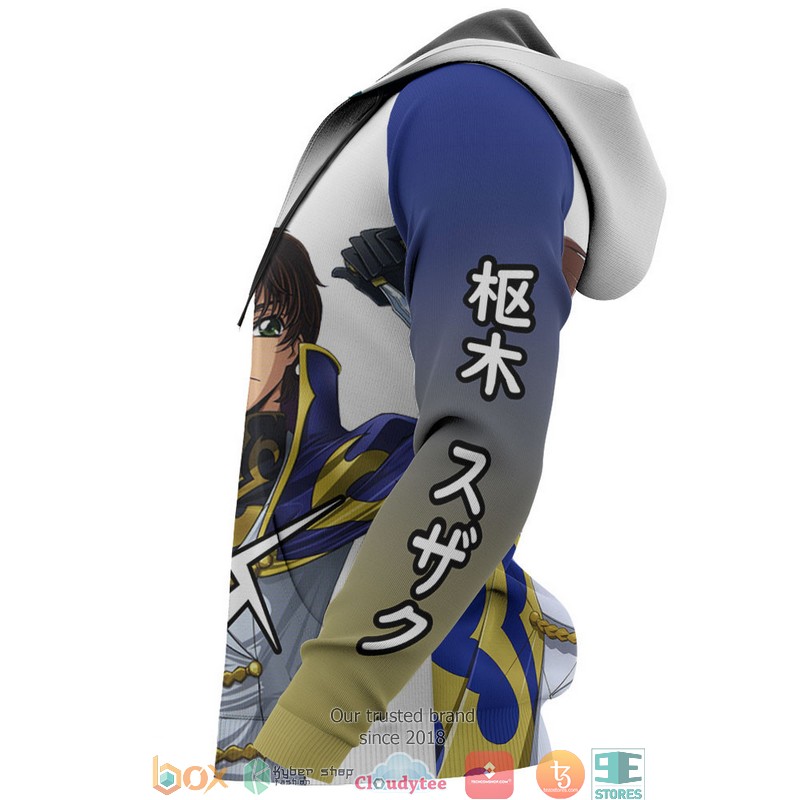 Kururugi Suzaku Code Geass Anime Merch 3D Hoodie Kururugi Suzaku Code Geass Anime Merch 3D Hoodie