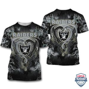 Las Vegas Raiders Dragon Nfl 3D Hoodie T-Shirt