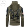 Las Vegas Raiders Number 34 Bo Jackson Mask Hoodie