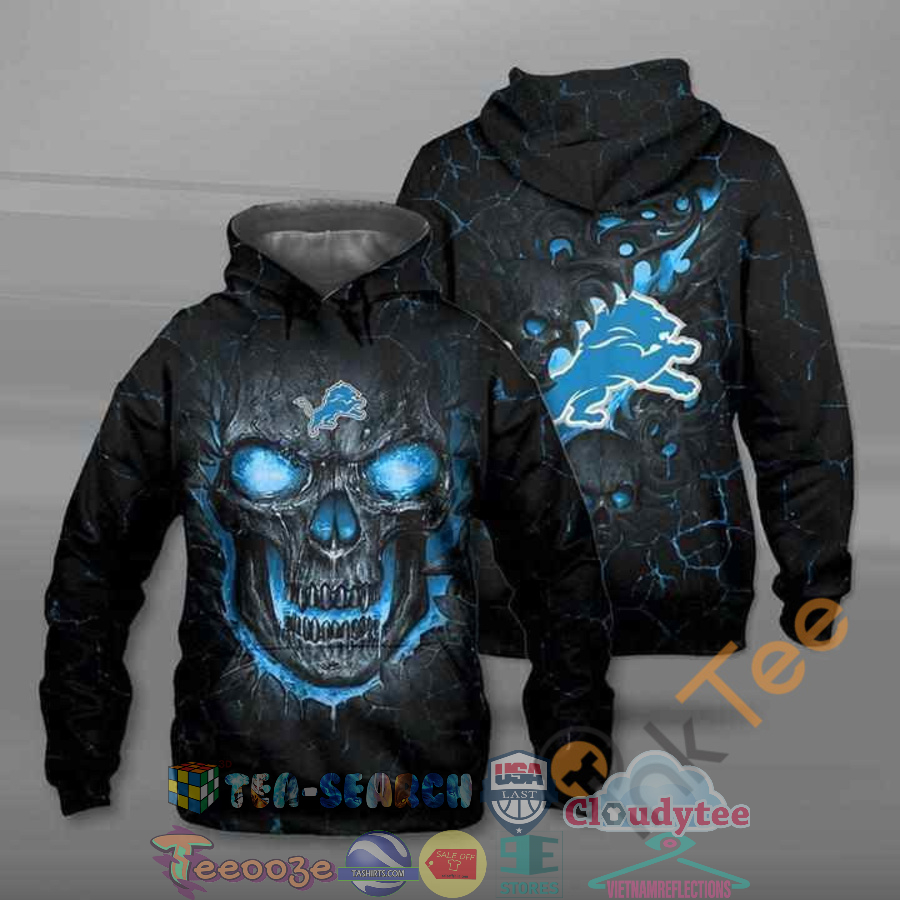 Lava Skull Nfl Detroit Lions Hoodie 3D Lava Skull Nfl Detroit Lions Hoodie 3D