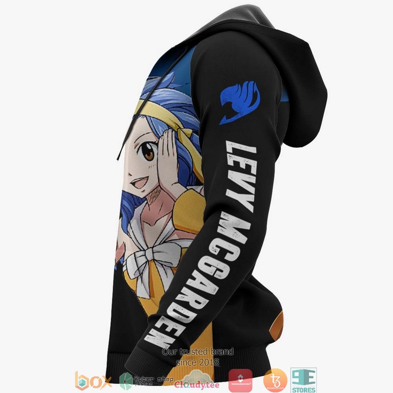 Levy Mcgarden Fairy Tail Anime Merch 3D Hoodie Levy Mcgarden Fairy Tail Anime Merch 3D Hoodie