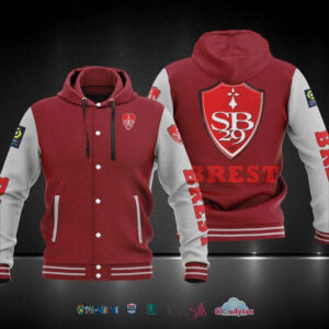 Ligue 1 Stade Brestois 29 Baseball Hoodie Jacket