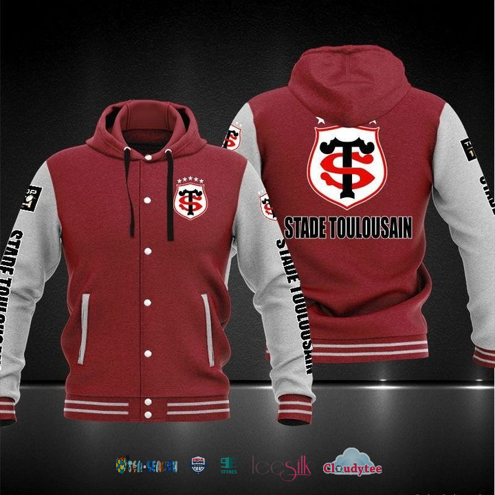 Ligue 1 Stade Toulousain Baseball Hoodie Jacket Ligue 1 Stade Toulousain Baseball Hoodie Jacket