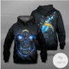 Los Angeles Chargers Lava Skull Hoodie