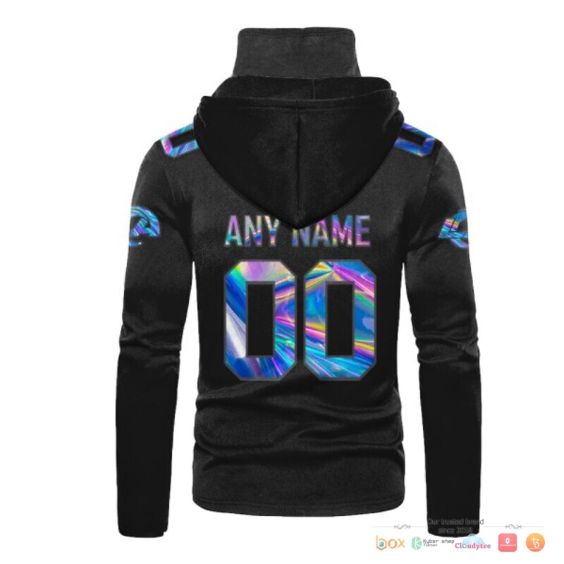 Los Angeles Rams Black Hologram 3D Hoodie Mask Los Angeles Rams Black Hologram 3D Hoodie Mask
