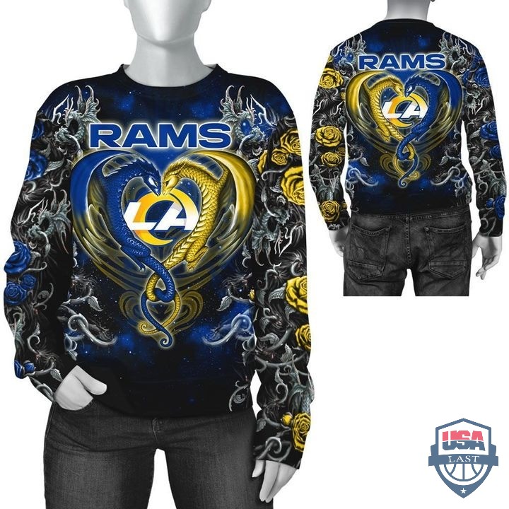 Los-Angeles-Rams-Dragon-Nfl-3D-Hoodie-T-Shirt-3