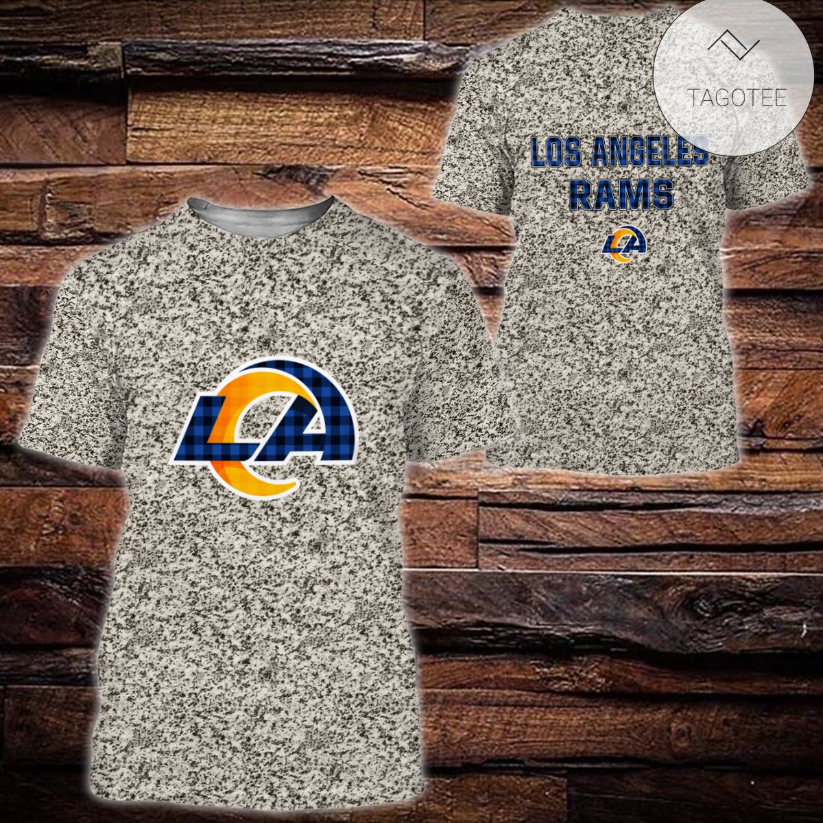 Los Angeles Rams Plaid Flannel All Over Print Hoodie Los Angeles Rams Plaid Flannel All Over Print Hoodie