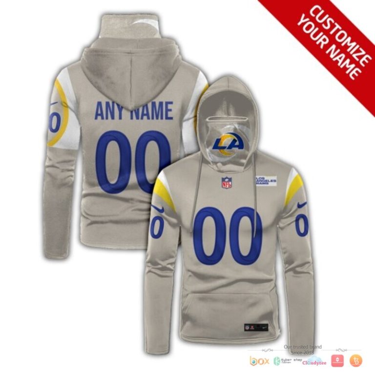 Los-Angeles-Rams-Yellow-Grey-3D-Hoodie-Mask-1