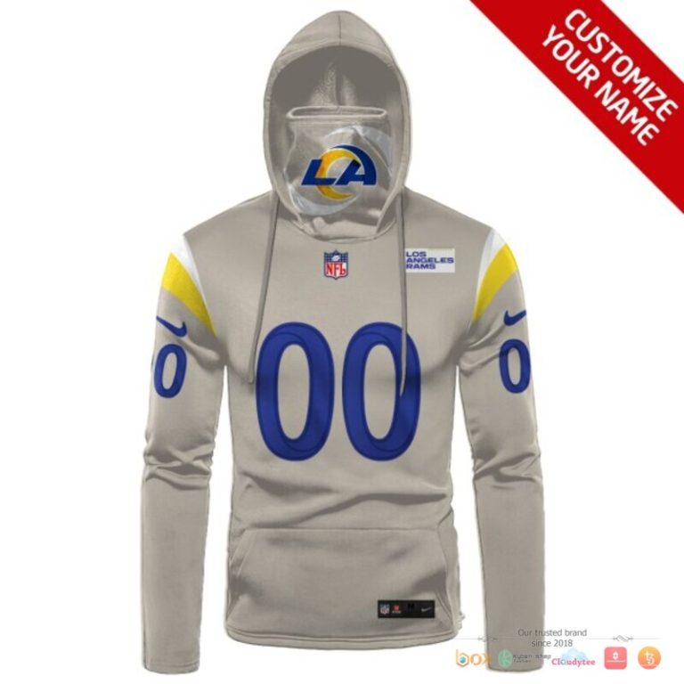 Los-Angeles-Rams-Yellow-Grey-3D-Hoodie-Mask-2