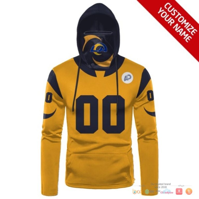 Los-Angeles-Rams-Yellow-Navy-3D-Hoodie-Mask-2