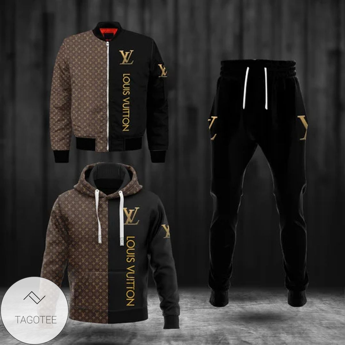 Louis Vuitton Brand Black Hoodie And Pants Louis Vuitton Brand Black Hoodie And Pants