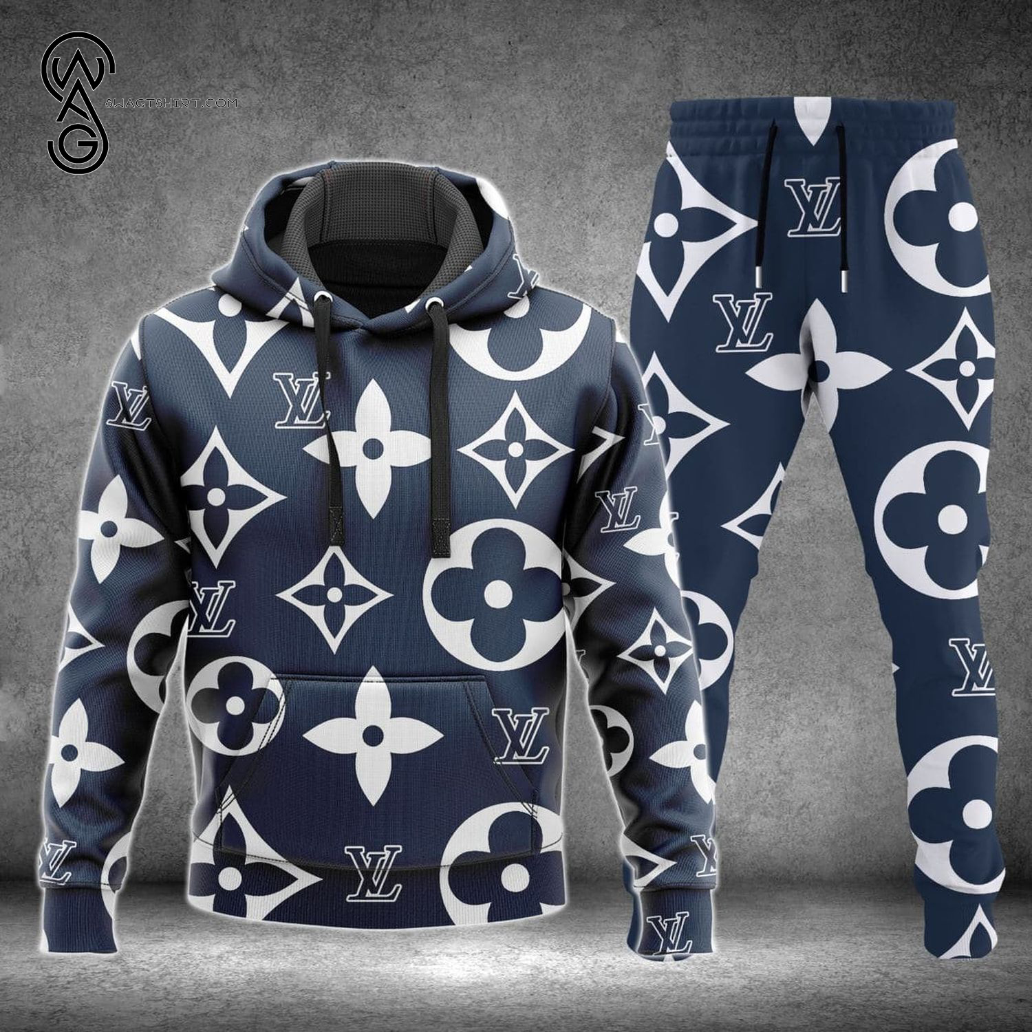 Louis Vuitton Symbols Full Print Hoodie And Pants Louis Vuitton Symbols Full Print Hoodie And Pants