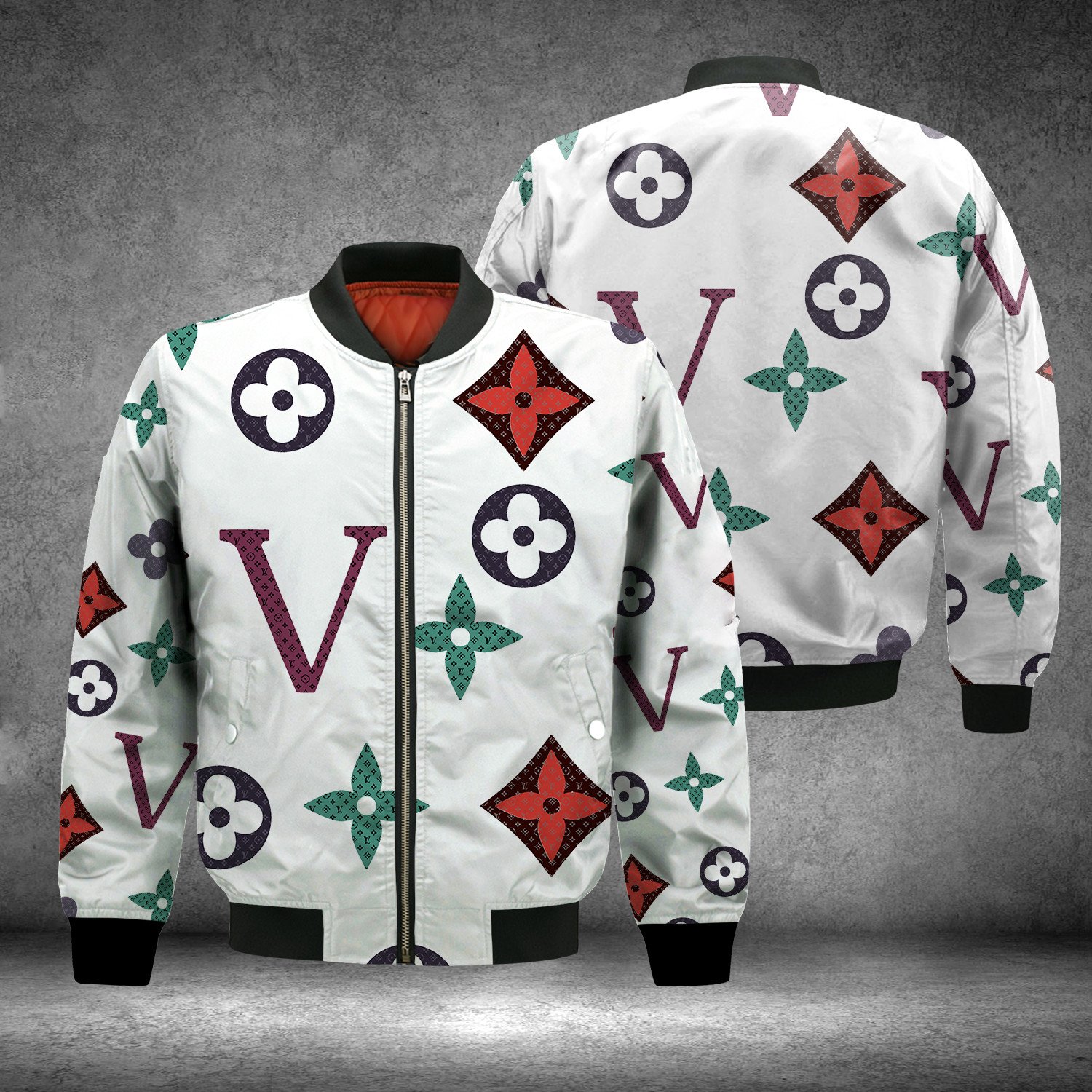 Louis Vuitton White Pattern Hoodie Louis Vuitton White Pattern Hoodie