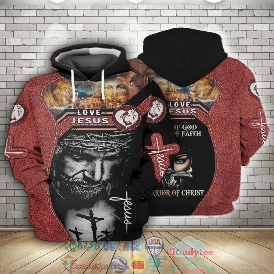 Love Jesus Lion 3D Hoodie Love Jesus Lion 3D Hoodie