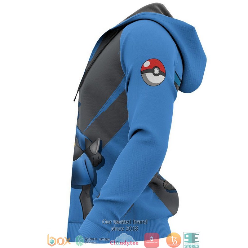 Lucario Pokemon Anime 3D Hoodie Lucario Pokemon Anime 3D Hoodie