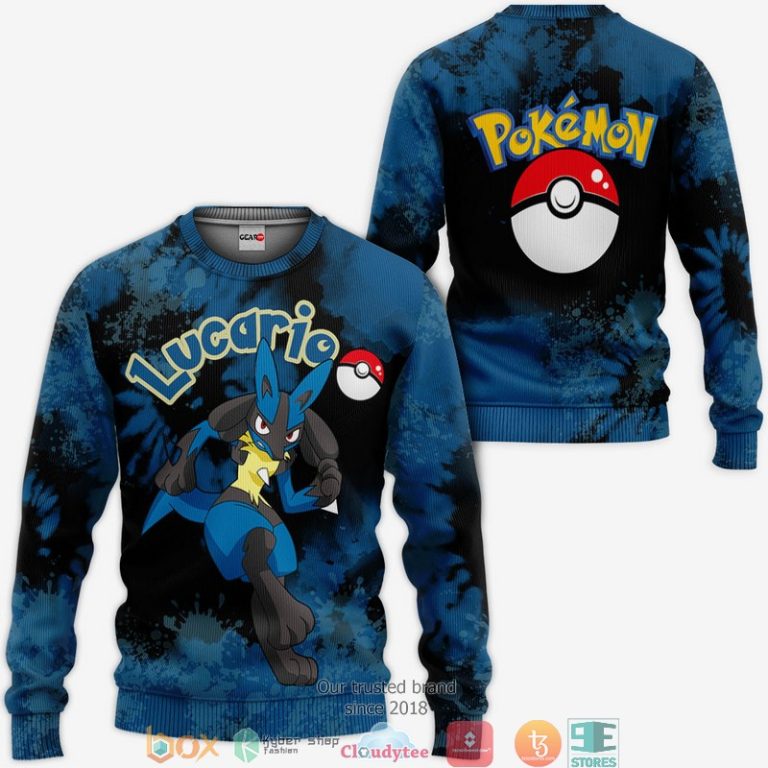 Lucario-Pokemon-Anime-Merch-Tie-Dye-3D-Hoodie-Bomber-Jacket-2