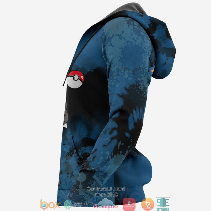 Lucario Pokemon Anime Merch Tie Dye 3D Hoodie Lucario Pokemon Anime Merch Tie Dye 3D Hoodie