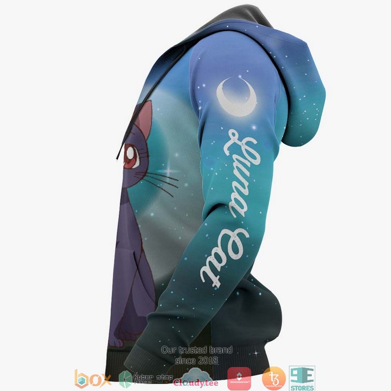 Luna Cat Sailor Moon Anime Merch 3D Hoodie Luna Cat Sailor Moon Anime Merch 3D Hoodie