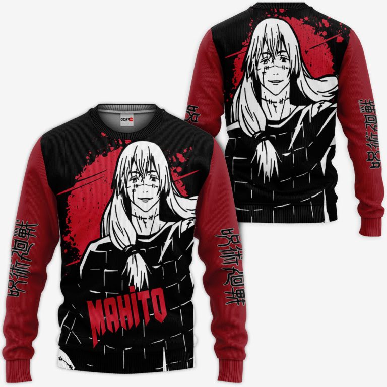 Mahito-Custom-Jujutsu-Kaisen-Anime-Red-Black-3D-Hoodie-Bomber-Jacket-2