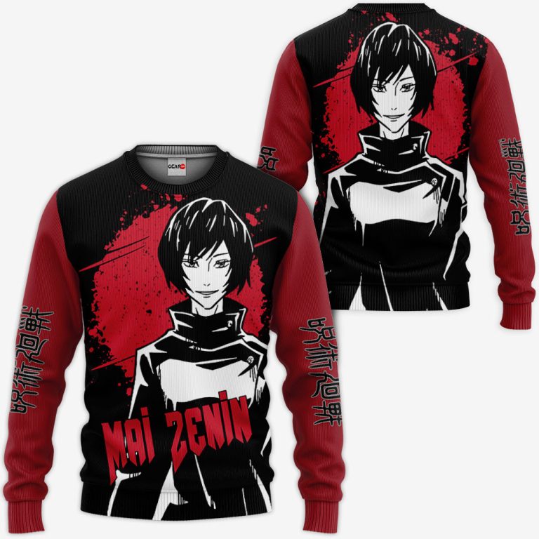 Mai-Zenin-Custom-Jujutsu-Kaisen-Anime-3D-Hoodie-Bomber-Jacket-2
