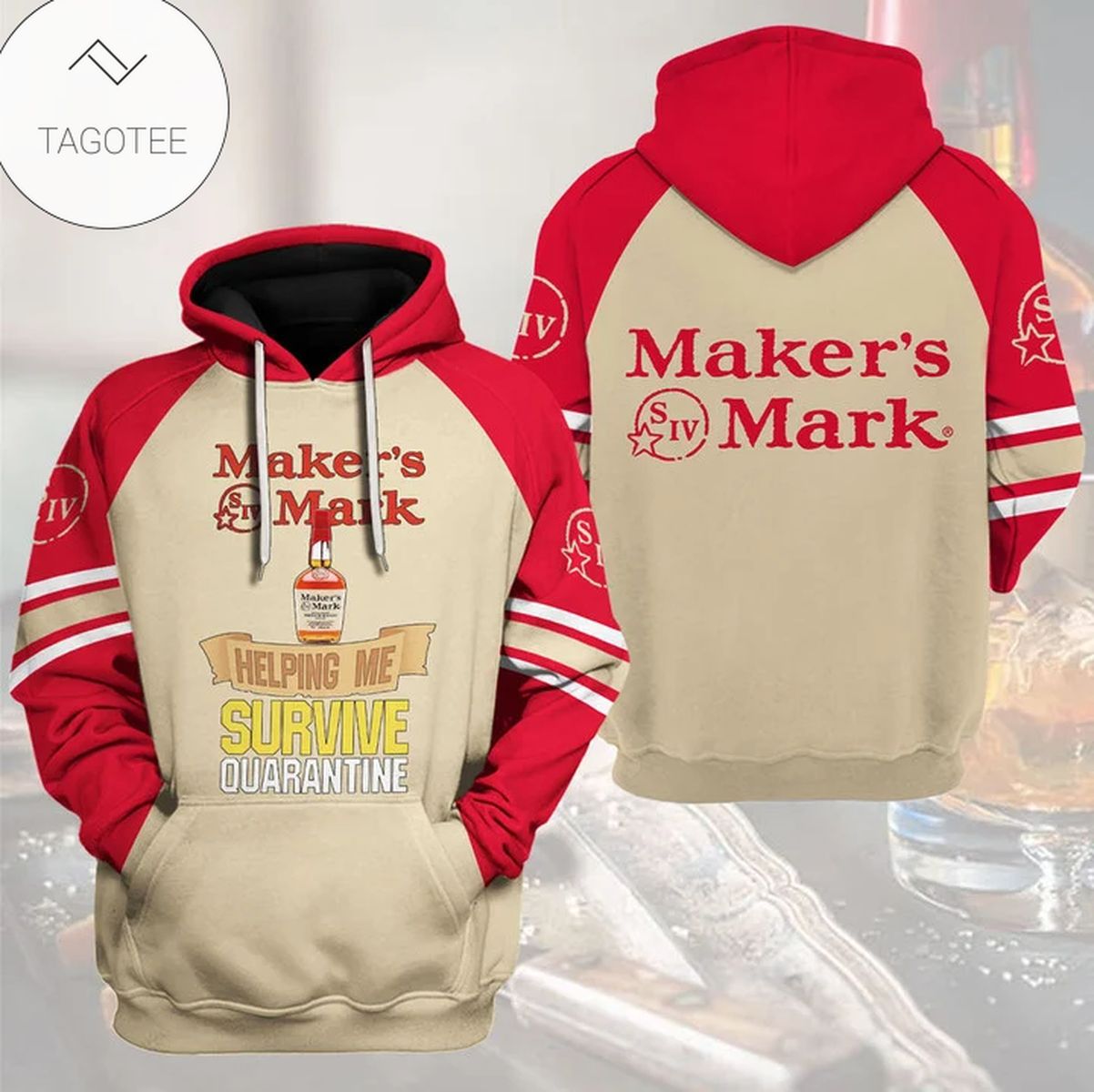 Maker’S Mark Helping Me Survive Quarantine Hoodie Maker’S Mark Helping Me Survive Quarantine Hoodie