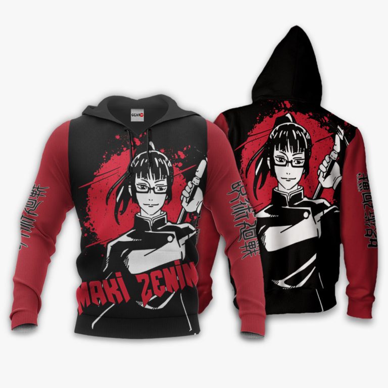 Maki-Zenin-Custom-Jujutsu-Kaisen-Anime-3D-Hoodie-Bomber-Jacket-3