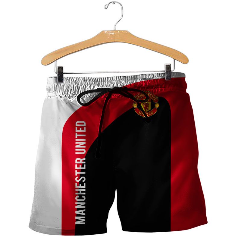 Manchester United White Red Black 3D Shirt Manchester United White Red Black 3D Shirt