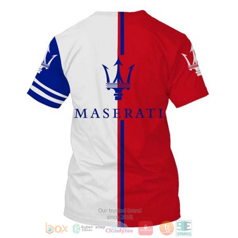 Maserati Company Red Blue 3D Shirt Maserati Company Red Blue 3D Shirt