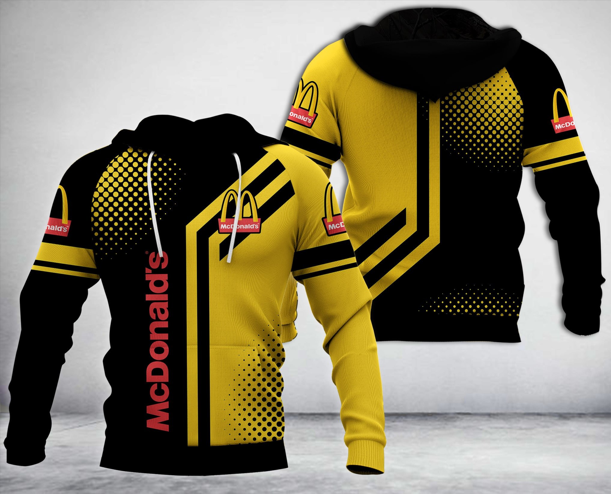 Mcdonald’S Black Yellow 3D Hoodie Mcdonald’S Black Yellow 3D Hoodie