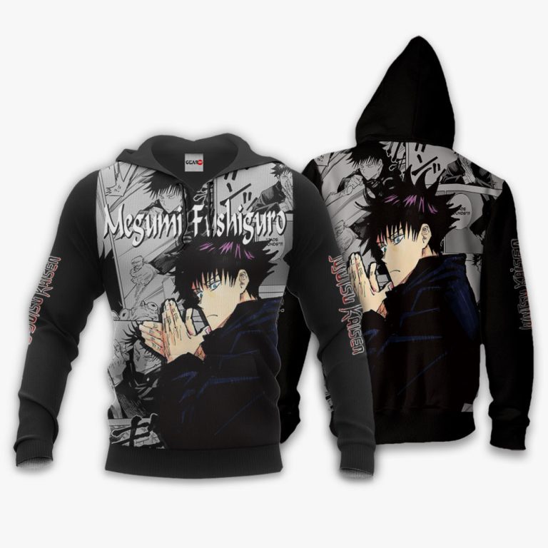 Megumi-Fushiguro-Custom-Jujutsu-Kaisen-Anime-Manga-3D-Hoodie-Bomber-Jacket-3