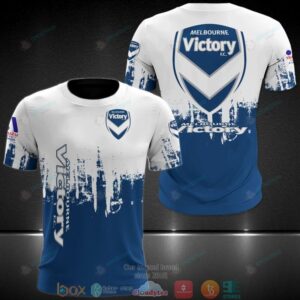 Melbourne Victory White Blue 3D Shirt