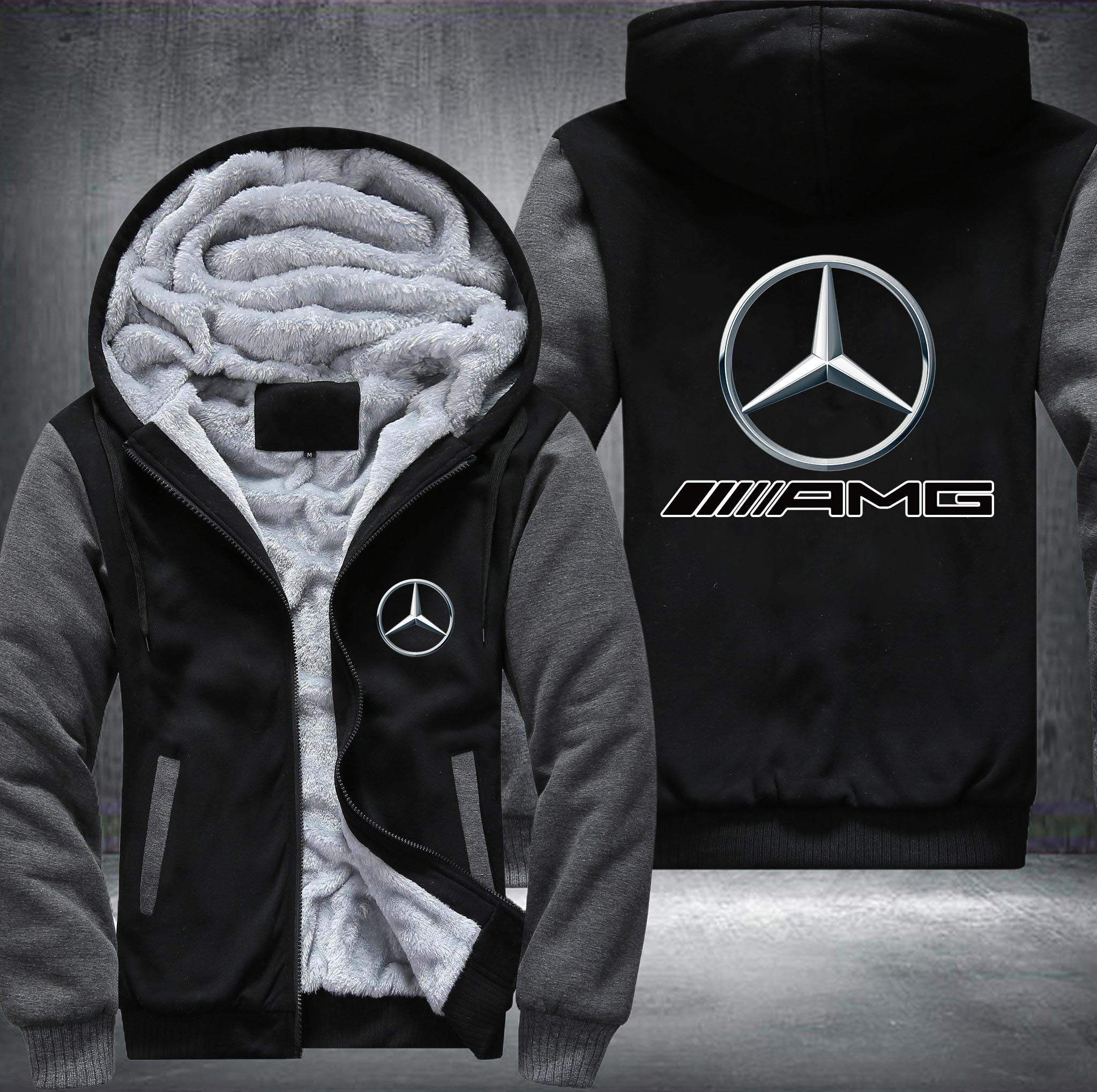 Mercedes Amg Fleece Hoodie Jacket Mercedes Amg Fleece Hoodie Jacket