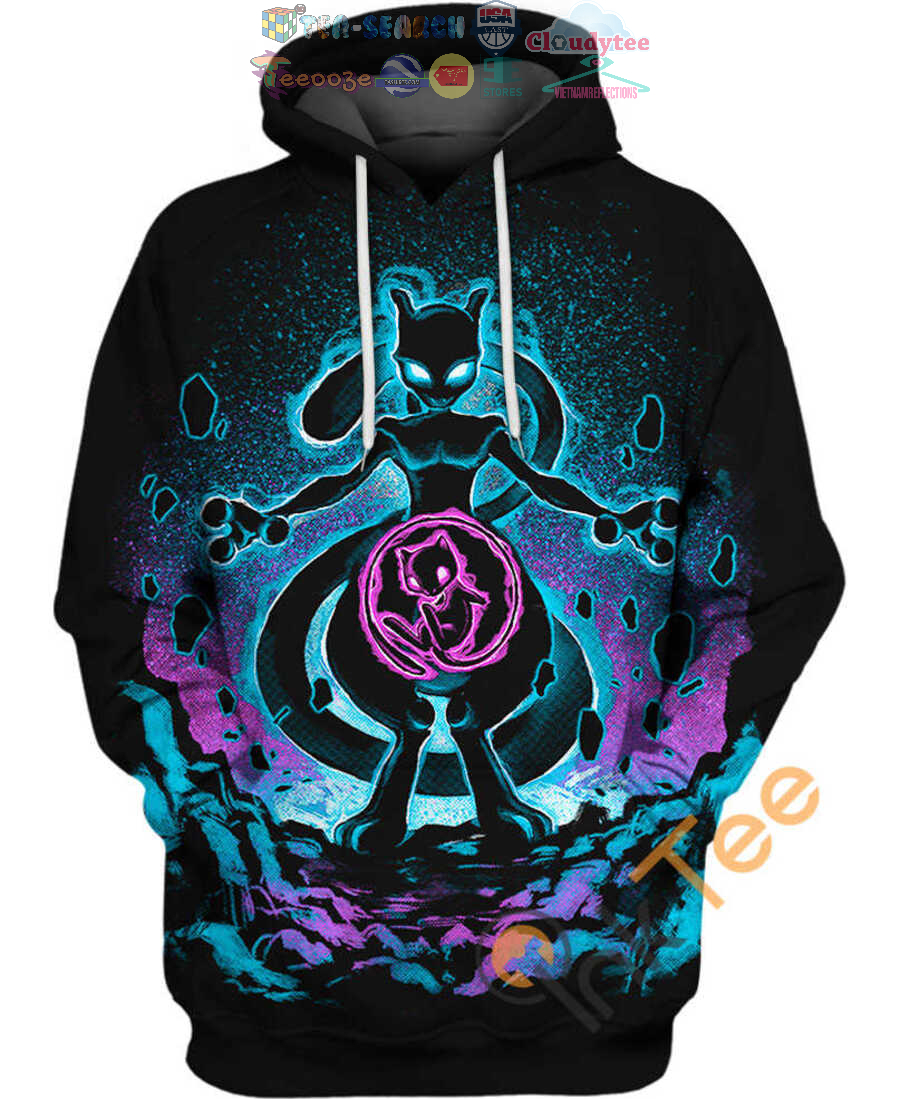Mewtwo Soul Of Mew Pokemon Hoodie 3D Mewtwo Soul Of Mew Pokemon Hoodie 3D