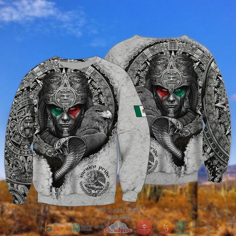 Mexican Aztec Warrior Mexico Pride 3D Shirt Mexican Aztec Warrior Mexico Pride 3D Shirt