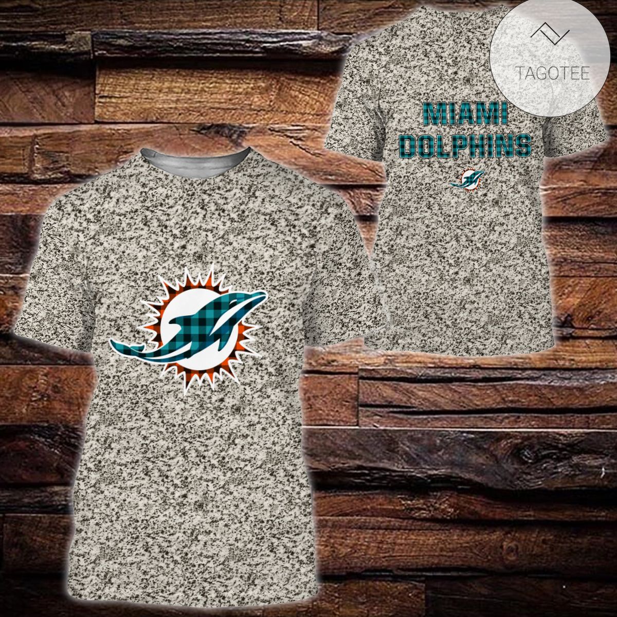 Miami Dolphins Plaid Flannel All Over Print Hoodie Miami Dolphins Plaid Flannel All Over Print Hoodie