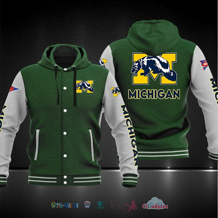 Michigan Wolverines Baseball Hoodie Jacket Michigan Wolverines Baseball Hoodie Jacket