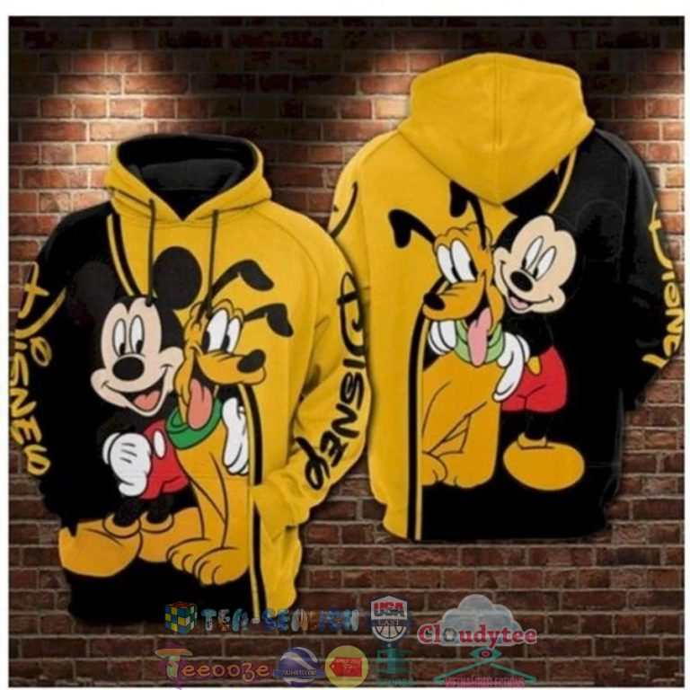 Mickey-Mouse-And-Pluto-Disney-3D-Hoodie-1