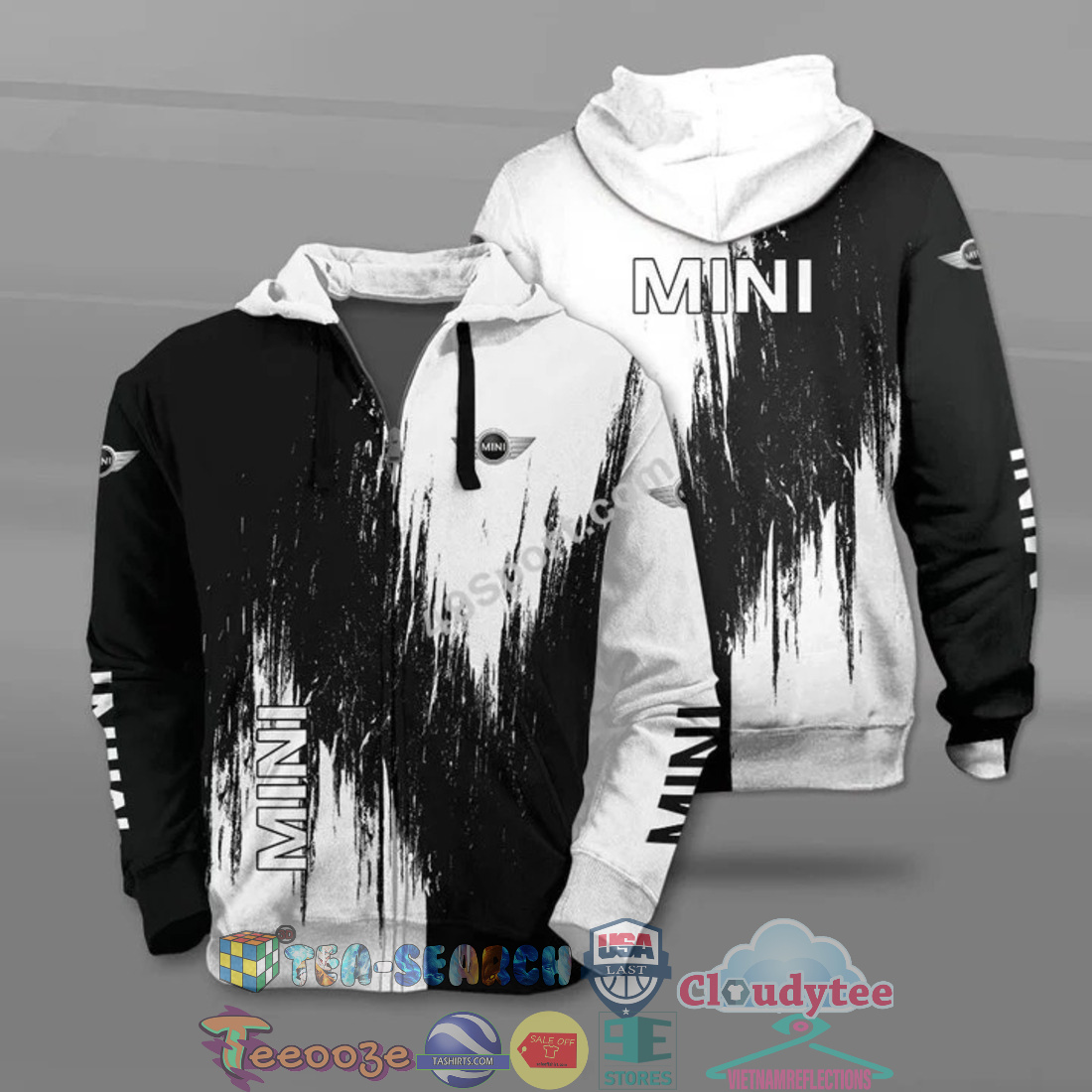 Mini All Over Printed T-Shirt Hoodie Mini All Over Printed T-Shirt Hoodie