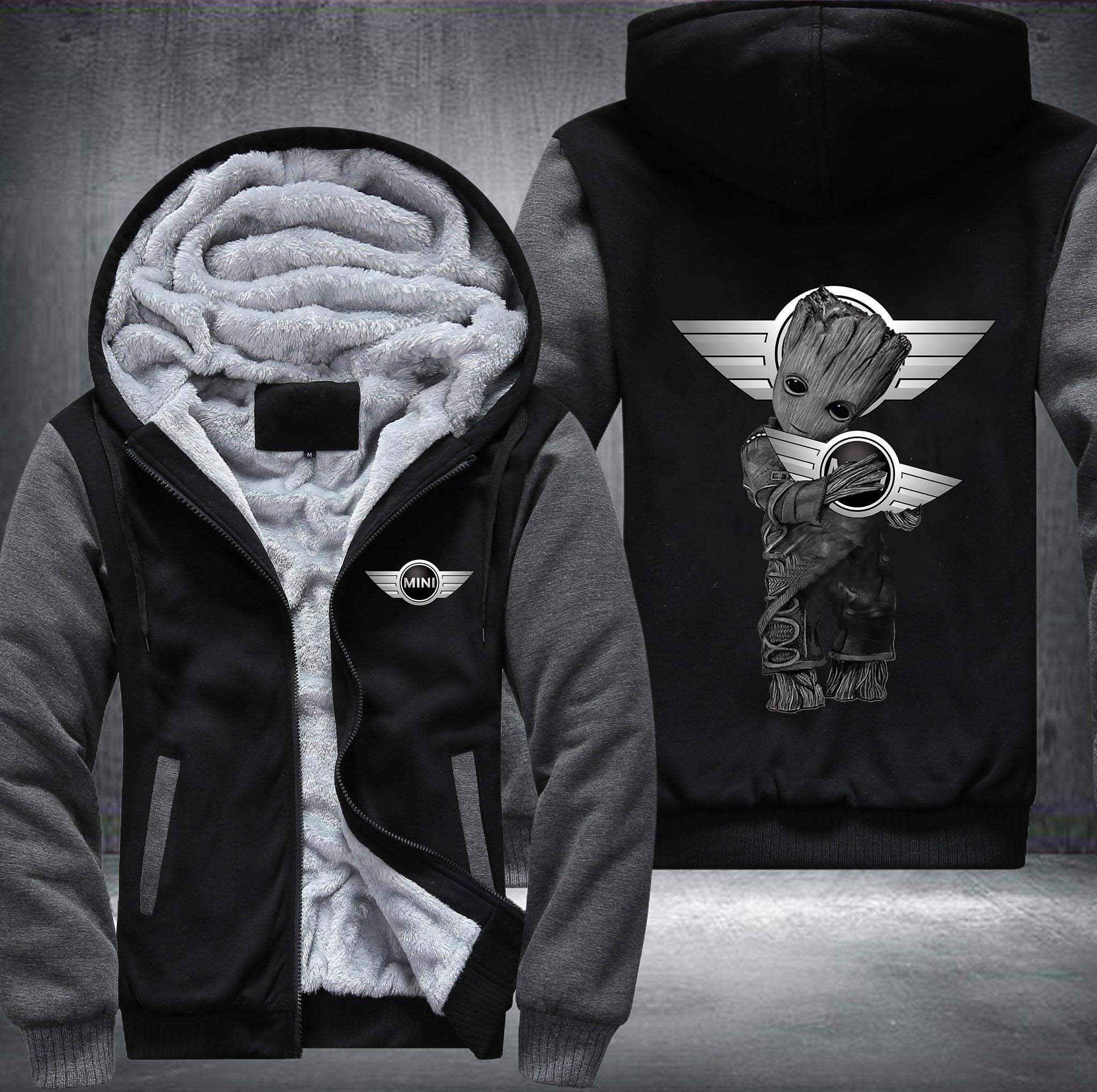 Mini Cooper Groot Fleece Hoodie Jacket Mini Cooper Groot Fleece Hoodie Jacket
