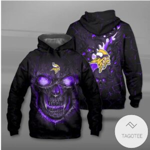 Minnesota Vikings Lava Skull Hoodie