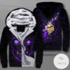 Minnesota Vikings Lava Skull Zipper Fleece Hoodie