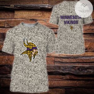 Minnesota Vikings Plaid Flannel All Over Print Hoodie