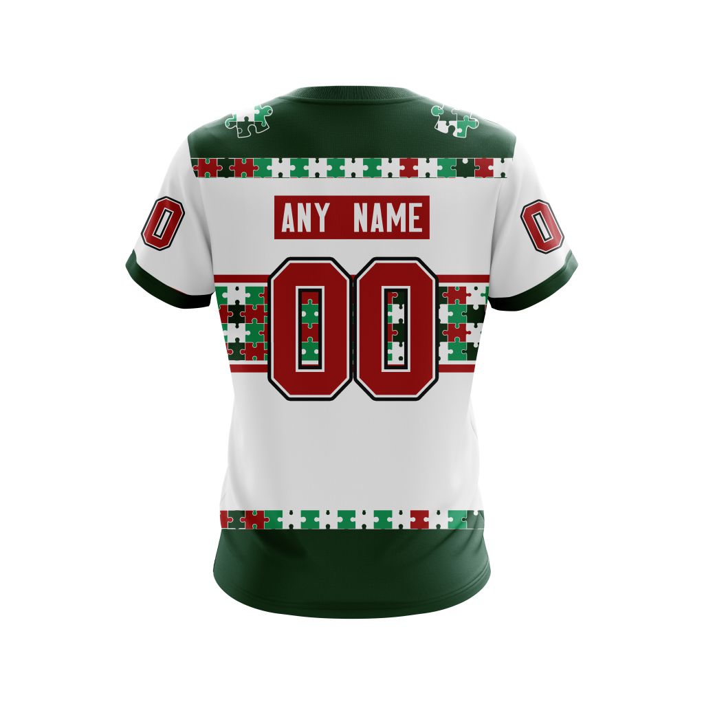 Minnesota Wild Autism Awareness Personalized 3D Hoodie Minnesota Wild Autism Awareness Personalized 3D Hoodie