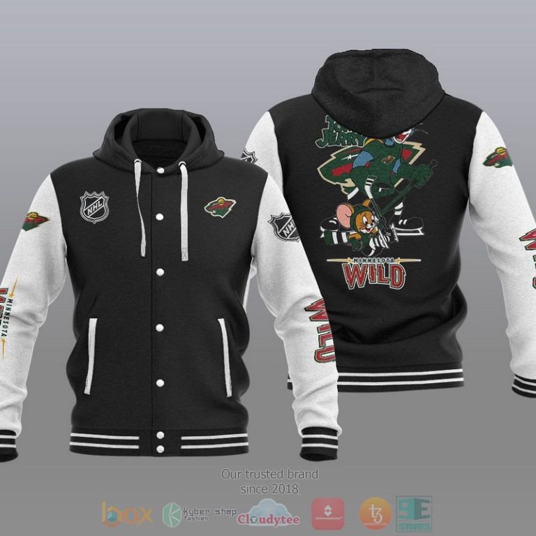 Minnesota-Wild-Nhl-Tom-And-Jerry-Baseball-Hoodie-Jacket-1