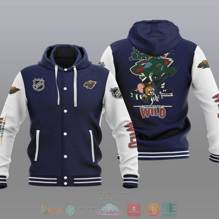 Minnesota-Wild-Nhl-Tom-And-Jerry-Baseball-Hoodie-Jacket-3