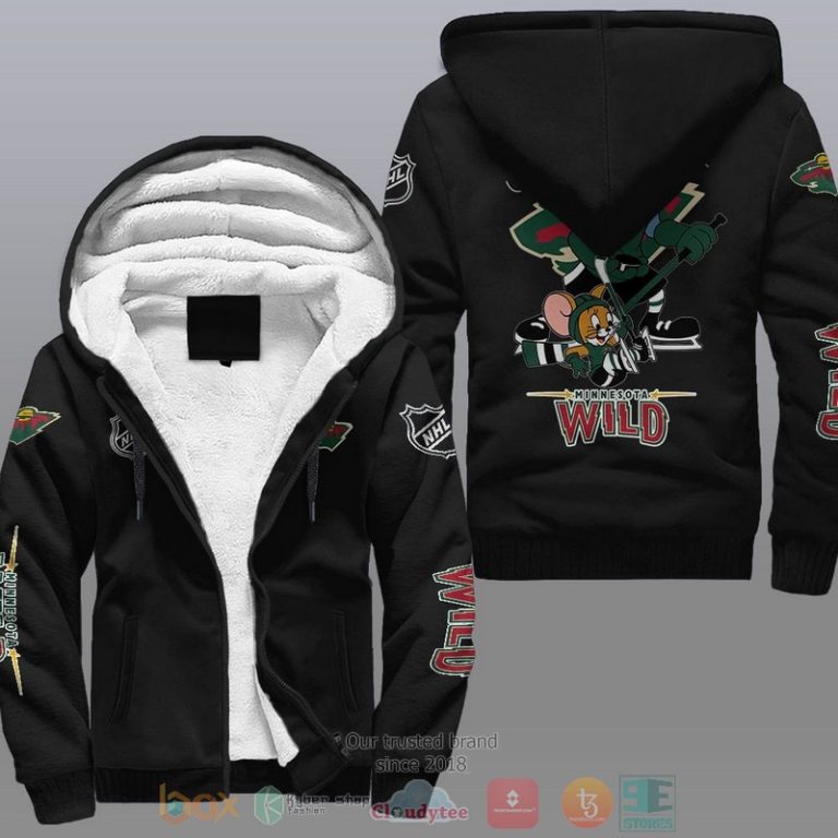 Minnesota-Wild-Nhl-Tom-And-Jerry-Fleece-Hoodie-1