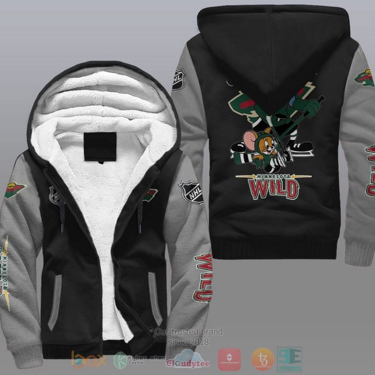 Minnesota-Wild-Nhl-Tom-And-Jerry-Fleece-Hoodie-2