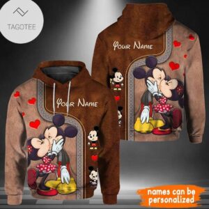 Minnie Mouse Kiss Mickey Mouse Hoodie